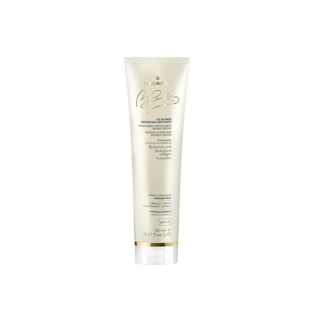 Medavita Blondie – mască nuanțatoare cu pigment rece și acid hialuronic – 150 ml