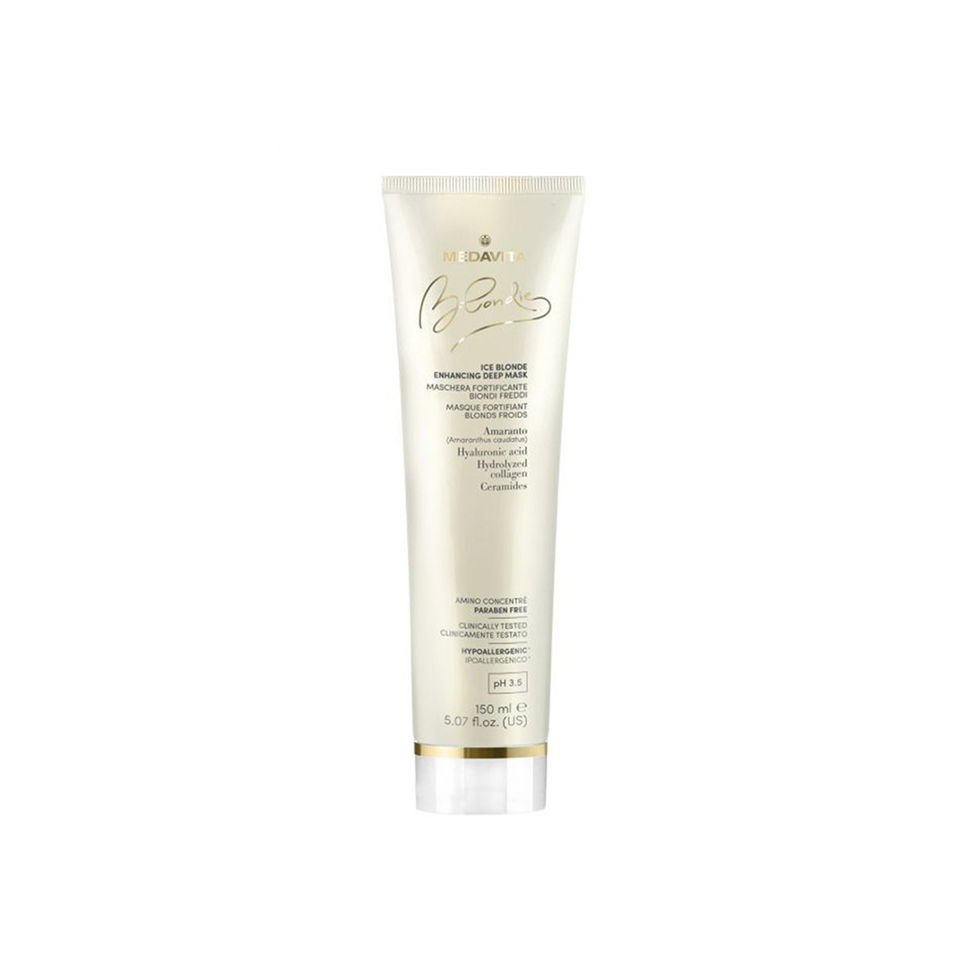 Medavita Blondie – mască nuanțatoare cu pigment rece și acid hialuronic – 150 ml